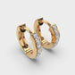 Pure Elegance Diamond Ear Piercing Hoops