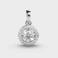 Sun With Halo Diamond Pendant without Chain