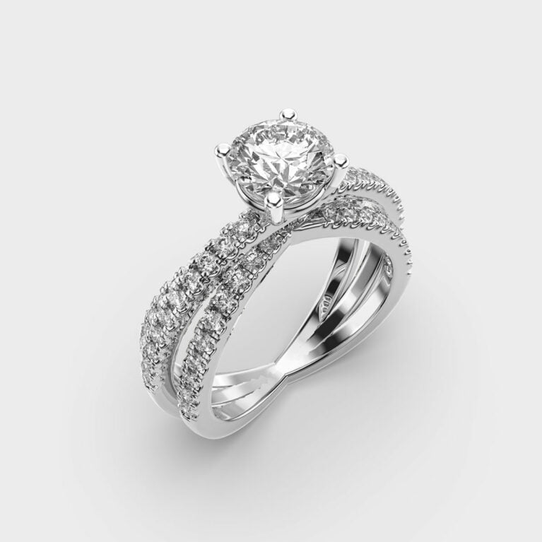 Brilliant Cut Fireworks Diamond Ring
