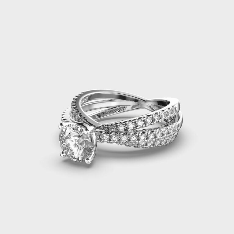 Brilliant Cut Fireworks Diamond Ring