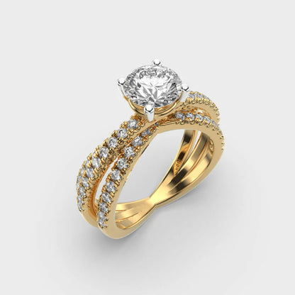 Brilliant Cut Fireworks Diamond Ring